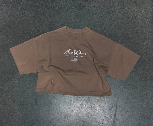 Script Crop Tee